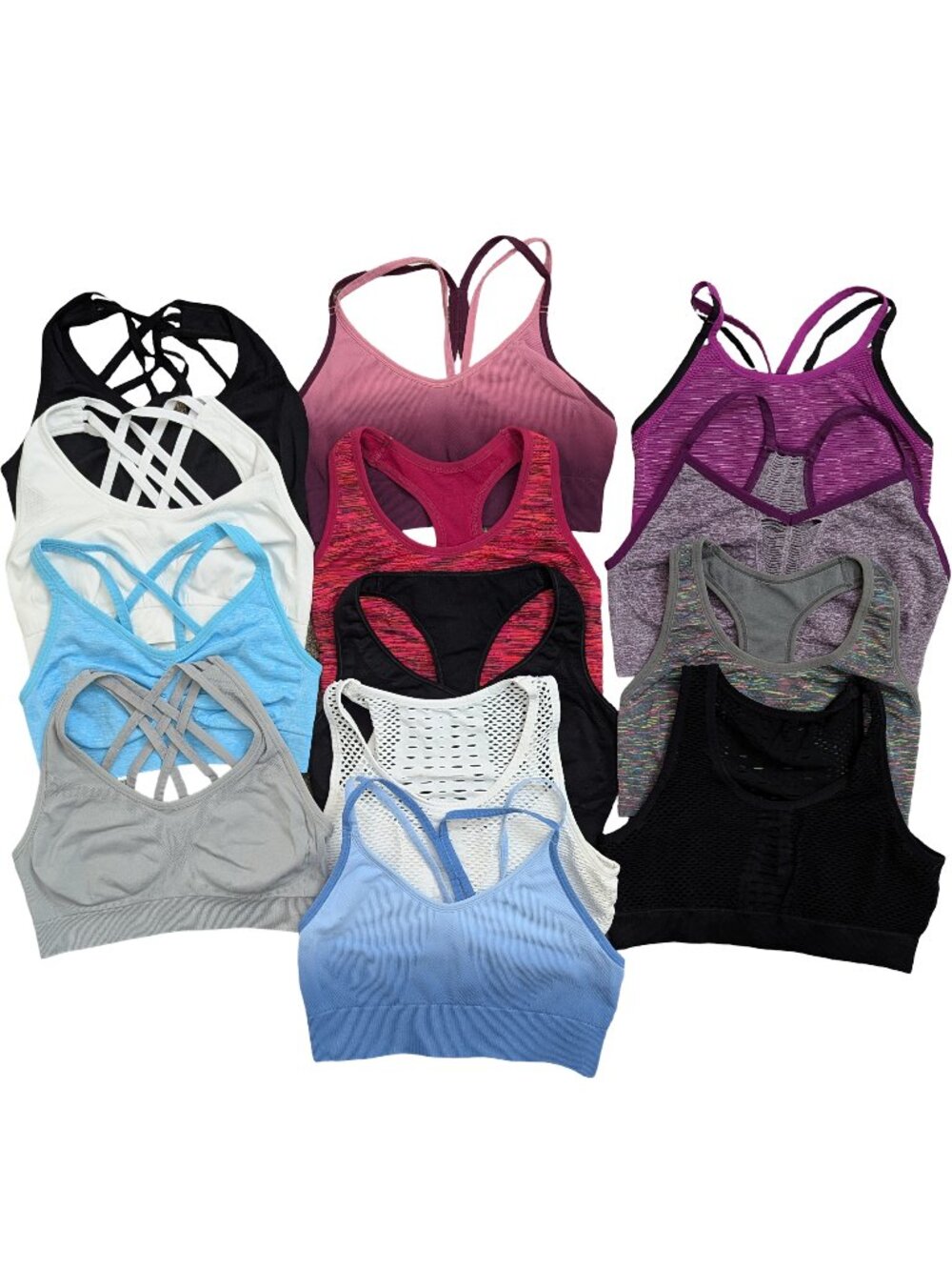 13 Women's Sports Bras, Various Brands